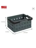 Square - Vouwkrat met handgreep - 24L - 2-dlg