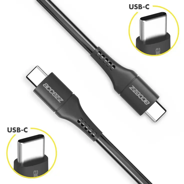 Accezz USB-C naar USB-C kabel 2 meter