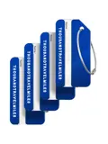 Aluminium kofferlabels – 4 stuks – Blauw