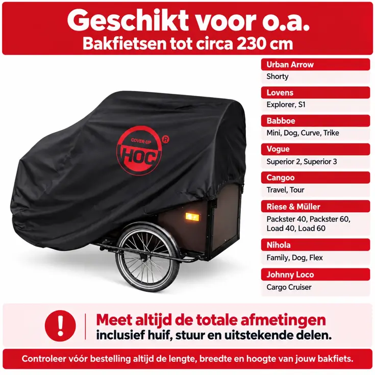 Bakfietshoes 245x105x125 cm