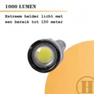 Homey's Ida zaklamp LED oplaadbaar 1000 lumen