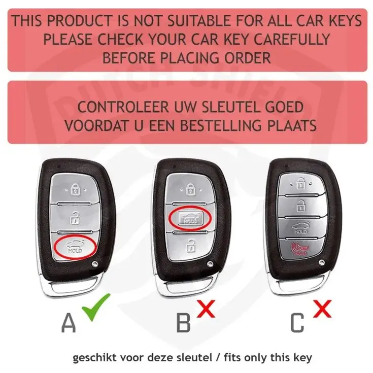 TPU Sleutelhoesje voor Hyundai zwart A3A