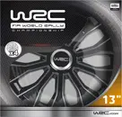 WRC Wieldoppen 13" - zwart/zilver 4 stuks