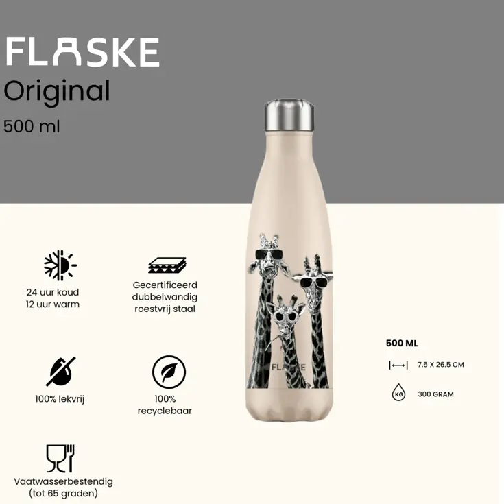 Drinkfles RVS 500 ml