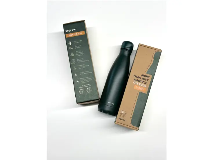 FLASKE 750 ml  RVS Drinkfles