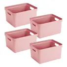 Sigma home - Opbergbox - 32L roze - 4-delig