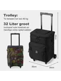 Boodschappentrolley met koelvak 32L