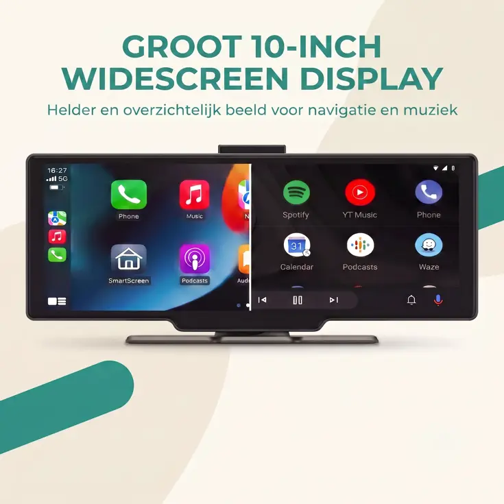 CarPlay Scherm - 10,26 Inch - 4K Dashcam - SD Card