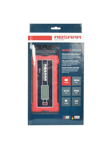 Processor gestuurde acculader 12V/24V 8A