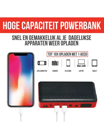 Jumpstarter voor Auto 4-in-1 - 1000A