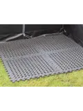 Tenttapijttegels - Zwart - 4 stuks