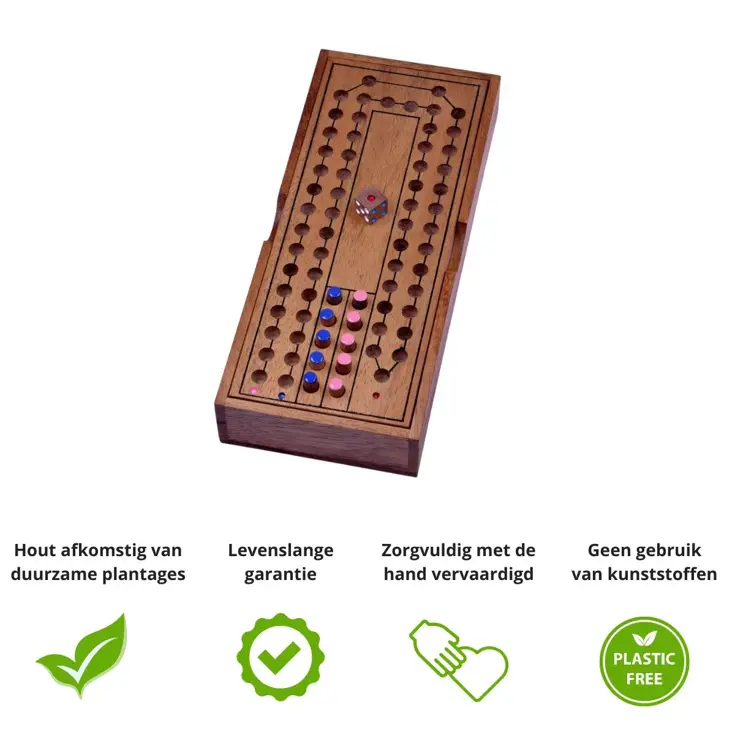 Paardenrace – Houten Dobbelspel