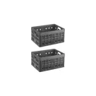 Square - Vouwkrat - 32L - 2-delig - antraciet