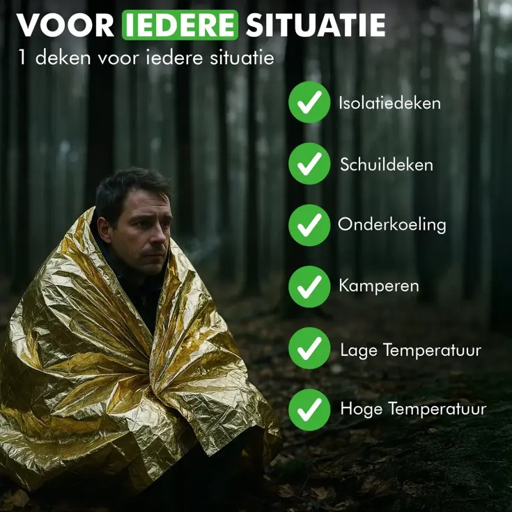 Nooddeken – 4 Stuks