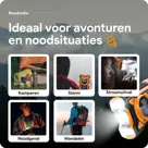 Noodradio met solar dynamo Bluetooth en powerbank