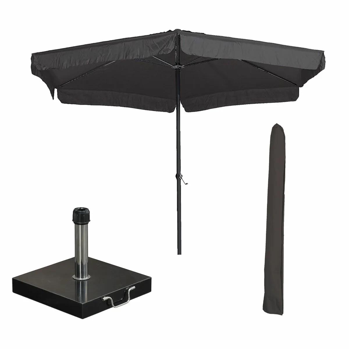 Garden Impressions Delta Ø300 cm Stokparasol   Donkergrijs