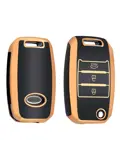 TPU Sleutelhoesje voor Kia goud B3