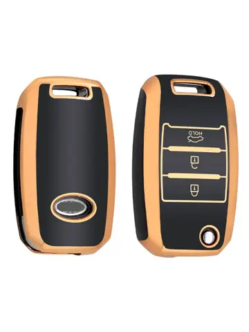 TPU Sleutelhoesje voor Kia goud B3