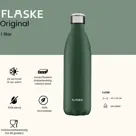 FLASKE 1 liter  RVS Drinkfles