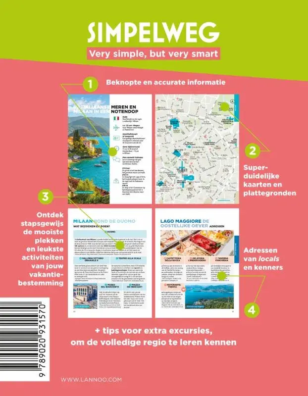 Simpelweg reisgids Italiaanse meren en Milaan