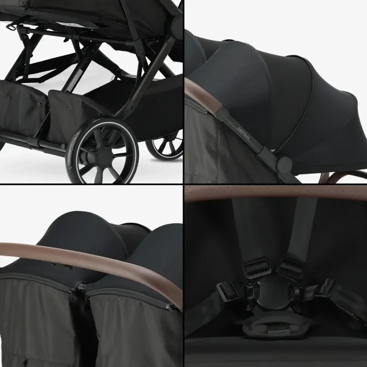 Luxe Rolo X2 XL V2 Dubbele Buggy - Inklapbaar