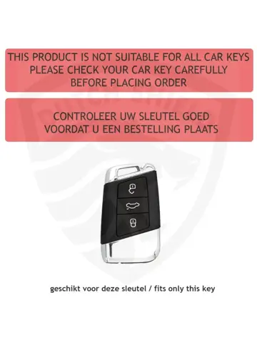 Metalen Sleutelhoesje VW - Skoda - Seat - Cupra D3