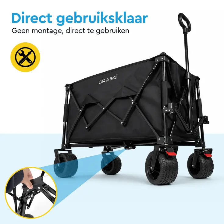 Opvouwbare Bolderkar - 165L - 100kg