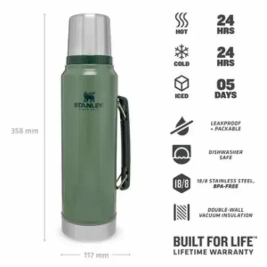 Stanley Hammertone Green - Thermosfles