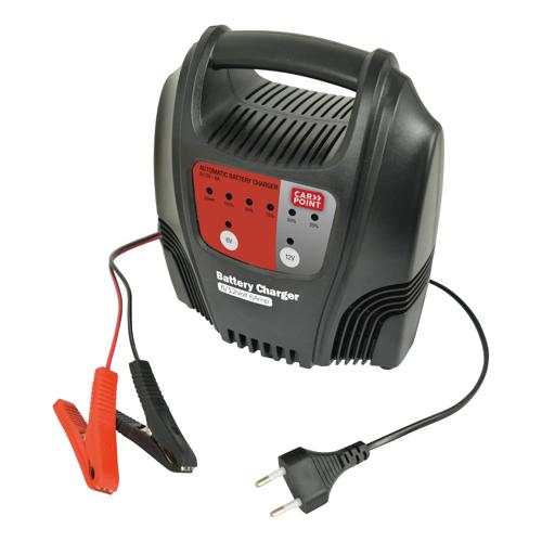 Automatische geïsoleerde acculader 6/12 Volt 6A