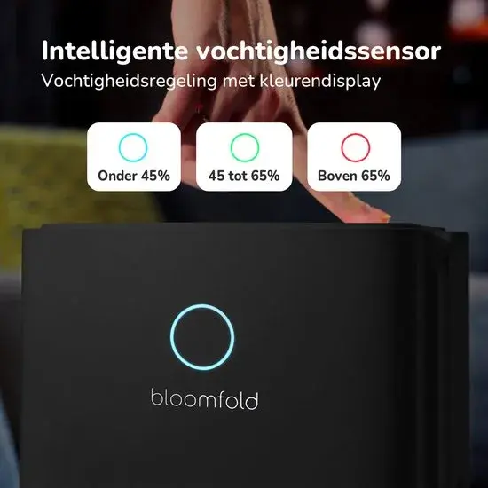 Vivid Zwart Luchtontvochtiger 12L per dag
