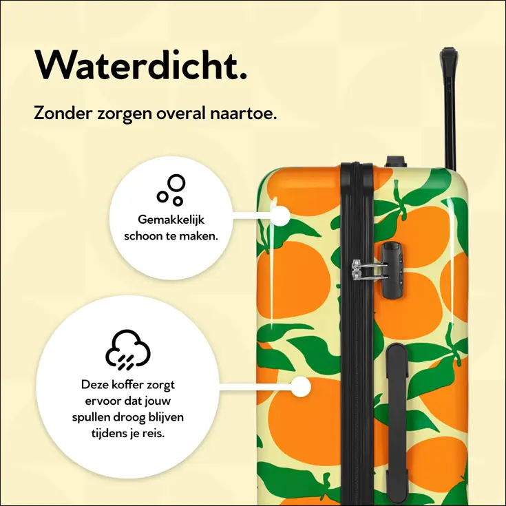 Handbagage Koffer met print - 55cm