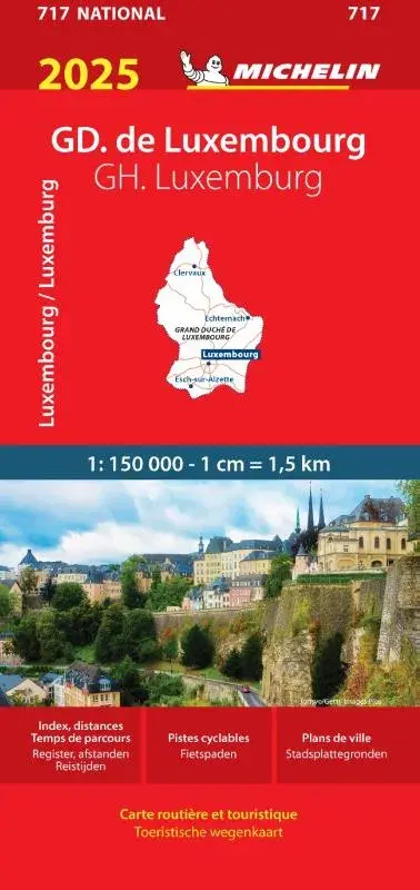wegenkaart 717 GH Luxemburg 2025