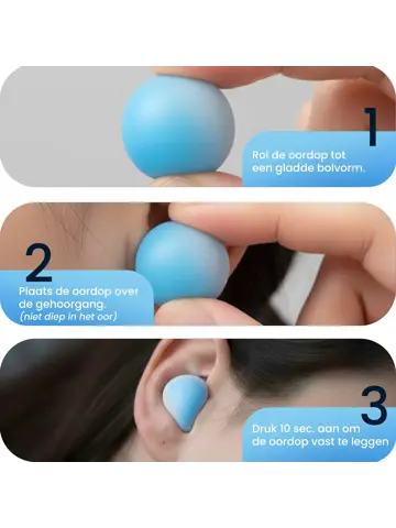 Siliconen Slaap Oordoppen - 20 Stuks