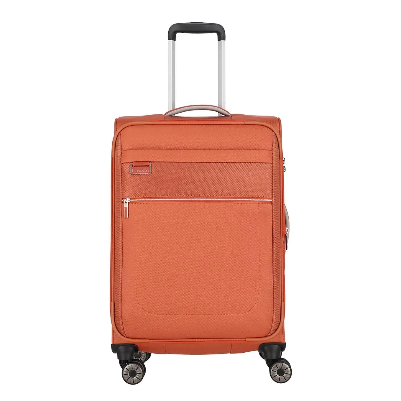 Travelite  4 wheel trolley m expandable  Rood main product image