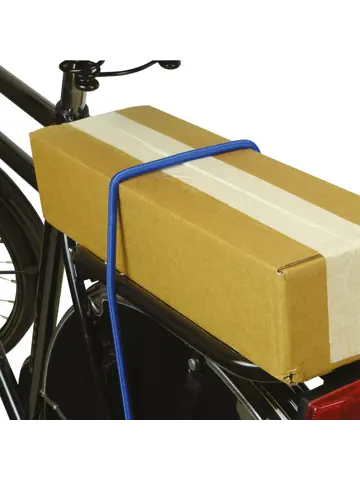 Enkele blauwe bagagebinder 100cm met haken