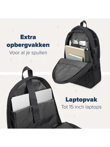 TRVLMORE Rugtas - 28L - 15,6 Inch