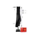 CUHOC Zweefparasol hoes 230x30x57 cm - Goldenlabel