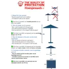 CUHOC Stokparasol hoes 175x28x50 cm - Diamond