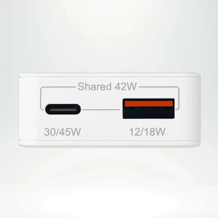 Ultra Slim GaN Charger 45W - USB-A + USB-C