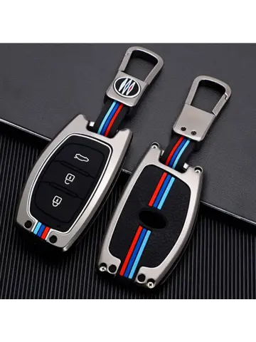 Metalen Sleutelhoesje voor Hyundai grijs A3B