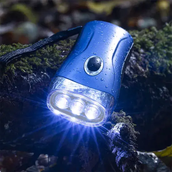 LED Zaklamp - Opwindbaar - 3 LED’s