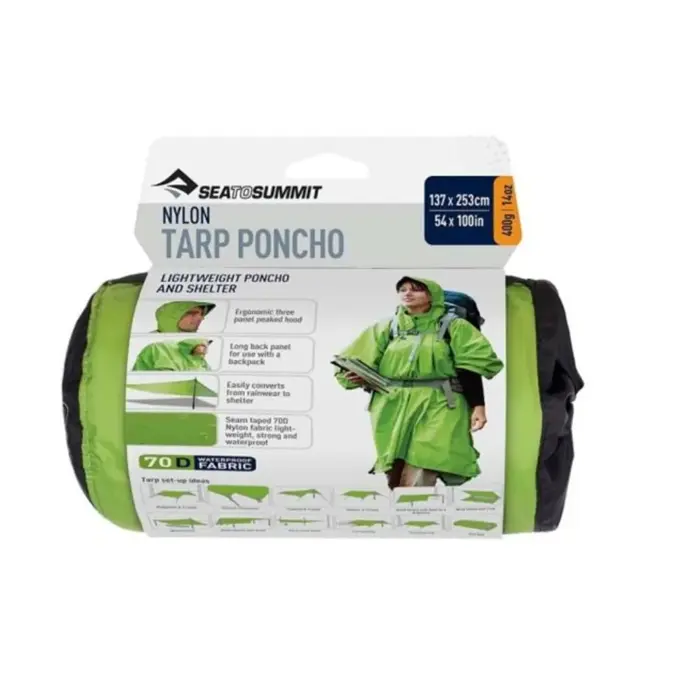 Sea to Summit Tarp Poncho 2-in-1 Groen