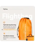 Flightbag vliegtuighoes TSA slot 60–90L – Oranje