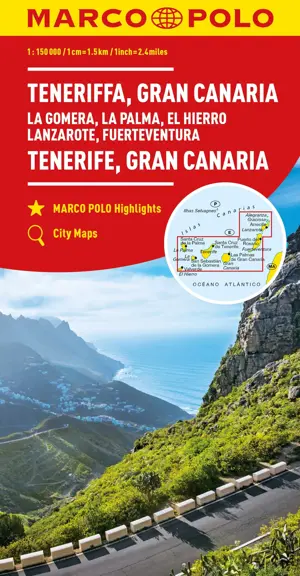 Wegenkaart Tenerife - Gran Canaria