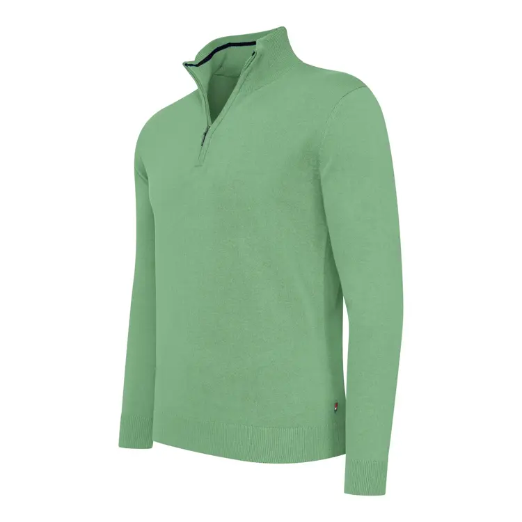 Heren Bergamo Zip Pullover Cappuccino Italia
