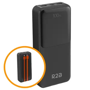 Powerbank 20000 mAh met Ingebouwde Kabels