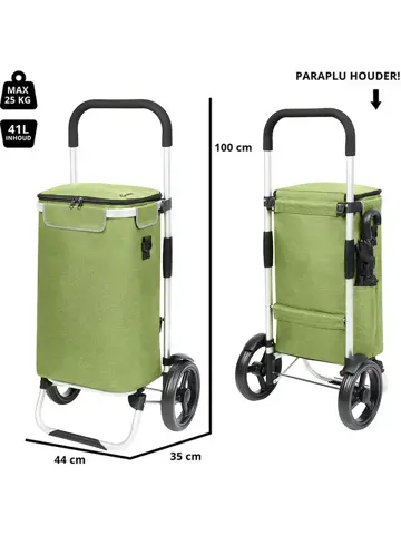 Allround Boodschappenwagen opvouwbaar 41 liter