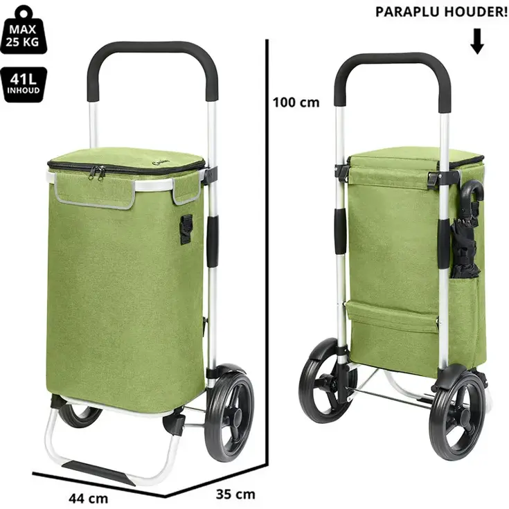 Allround Boodschappenwagen opvouwbaar 41 liter