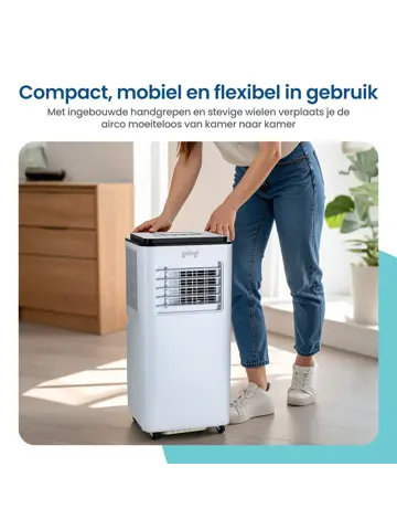 3-in-1 Mobiele Airco met Wifi en App - 9.000 BTU/h