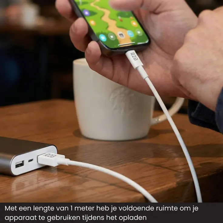 USB-A naar USB-C Kabel - 1 Meter
